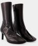 Jil Sander Zwarte Leren Enkellaarzen Black Dames - Thumbnail 2