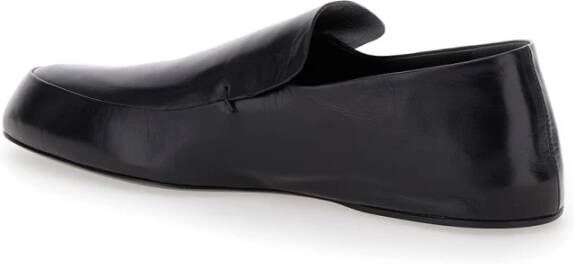 Jil Sander Zwarte Platte Schoenen Black Dames