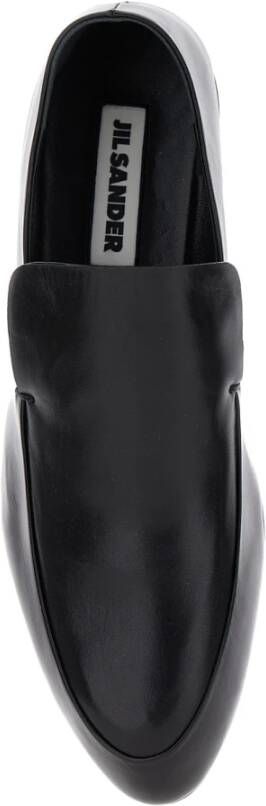 Jil Sander Zwarte Platte Schoenen Black Dames