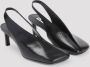 Jil Sander Zwarte Pantoffels Verhoog Uw Stijl Black Dames - Thumbnail 3