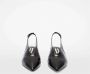 Jil Sander Zwarte Slingback Leren Schoenen Black Dames - Thumbnail 3