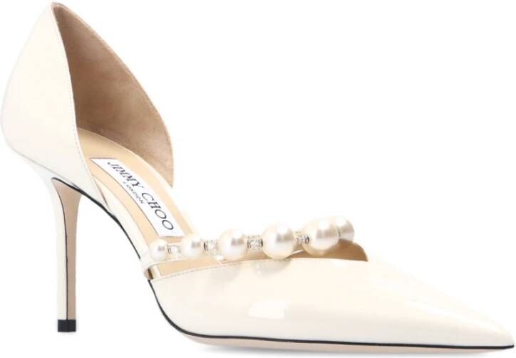 Jimmy Choo Aurelie lakleren pumps Beige Dames