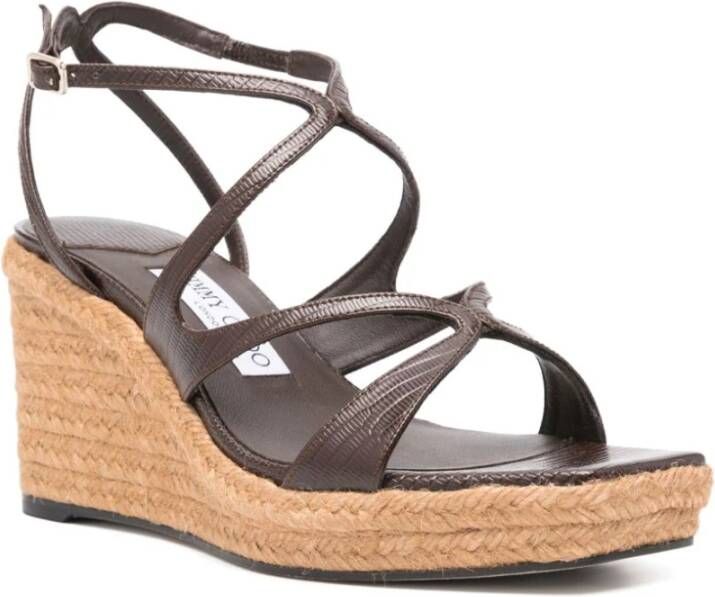 Jimmy Choo Ayla Espadrilles Stijlvol en comfortabel Brown Dames