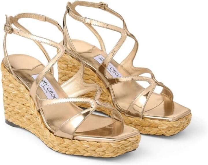 Jimmy Choo Ayla Espadrilles Stijlvolle zomerse schoenen Yellow Dames