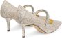 Jimmy Choo Beige Glitter Stiletto Hak Sandalen Beige Dames - Thumbnail 3