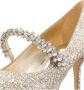 Jimmy Choo Beige Glitter Stiletto Hak Sandalen Beige Dames - Thumbnail 5