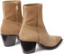 Jimmy Choo Beige Leren Suède Laarzen Lage Hak Beige Dames - Thumbnail 3