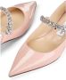 Jimmy Choo Blush Pink Kristalversierde Leren Schoenen Pink Dames - Thumbnail 2