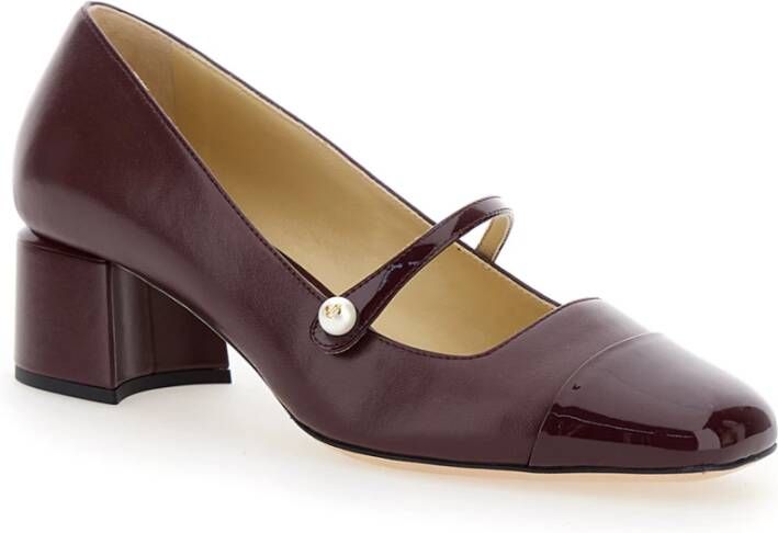 Jimmy Choo Bordeaux Hak Elisa 45 Schoenen Brown Dames