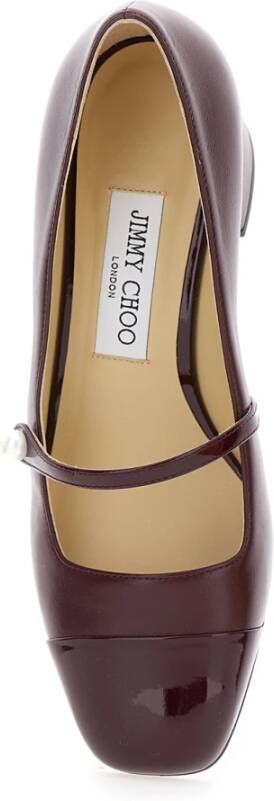 Jimmy Choo Bordeaux Hak Elisa 45 Schoenen Brown Dames