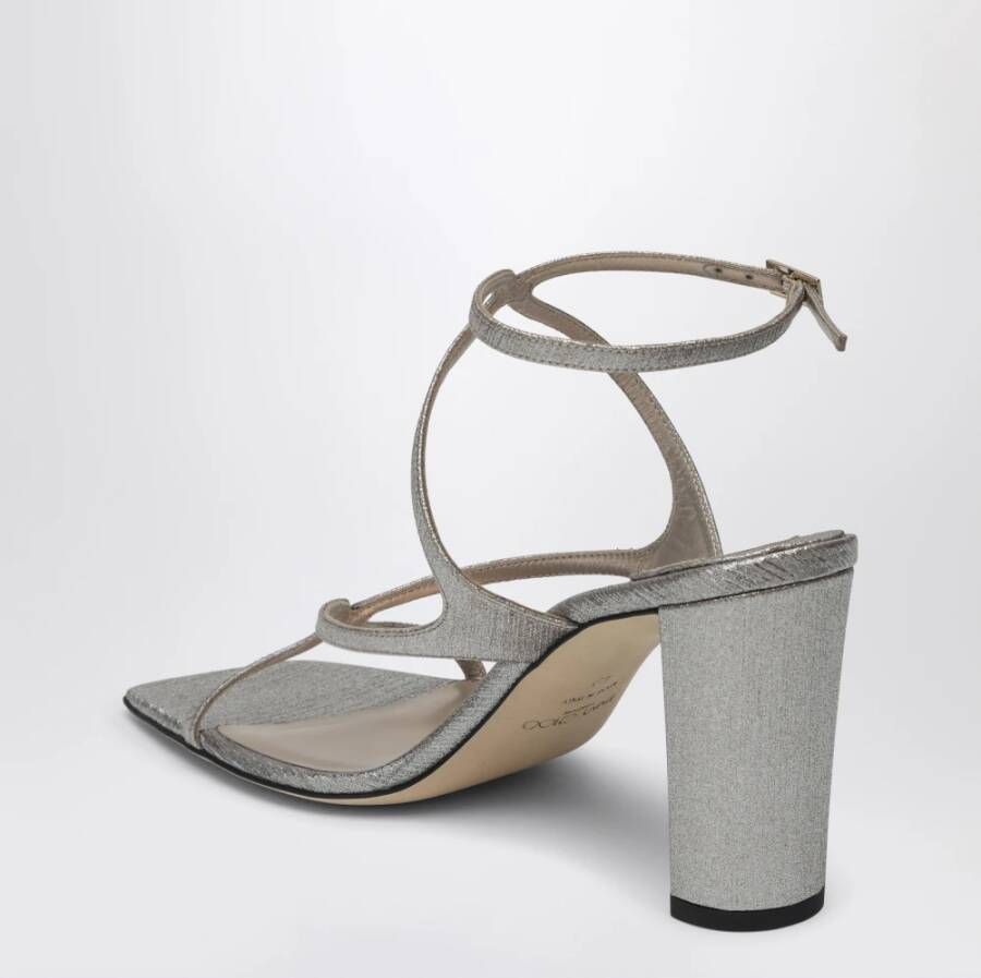 Jimmy Choo Bruidshoge hak sandaal Gray Dames