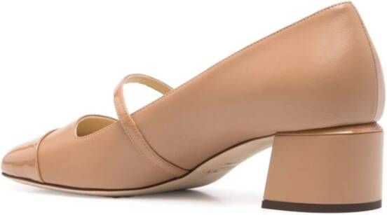 Jimmy Choo Bruine Hakken Pumps Beige Leer Brown Dames