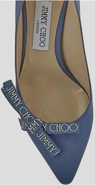 Jimmy Choo Canvas Romy 60 Schoenen Blue Dames