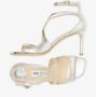 Jimmy Choo Champagne Glitter Sandalen met Enkelband Beige Dames - Thumbnail 4