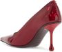 Jimmy Choo Chroomeffect Leren Colleté Hakken Red Dames - Thumbnail 3