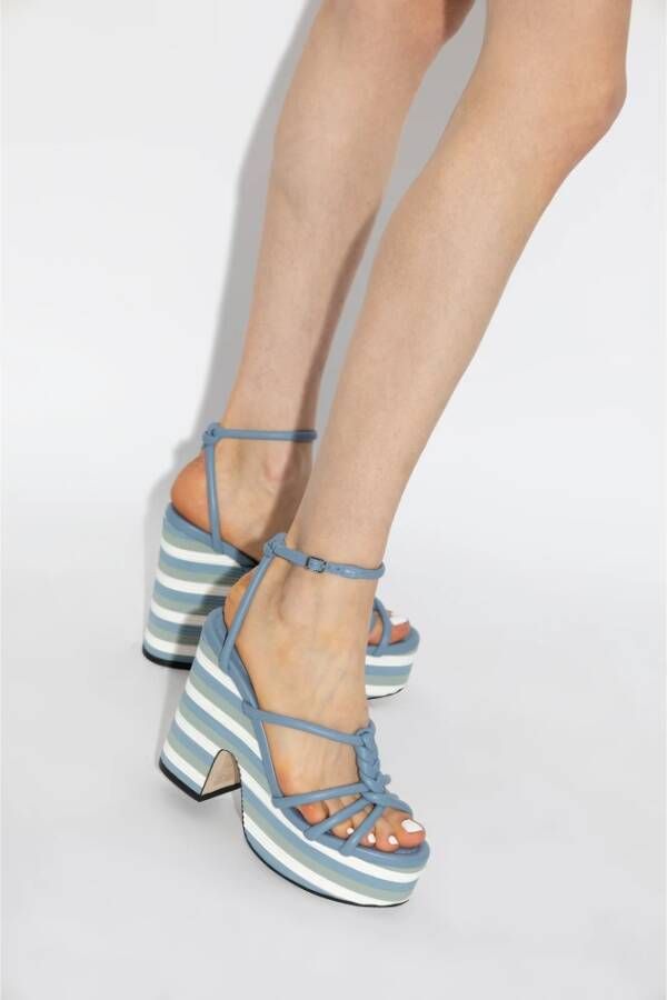 Jimmy Choo Clare platform sandalen Blauw Dames