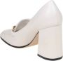 Jimmy Choo Crème Witte Leren Pomp met Kettingdetail White Dames - Thumbnail 4