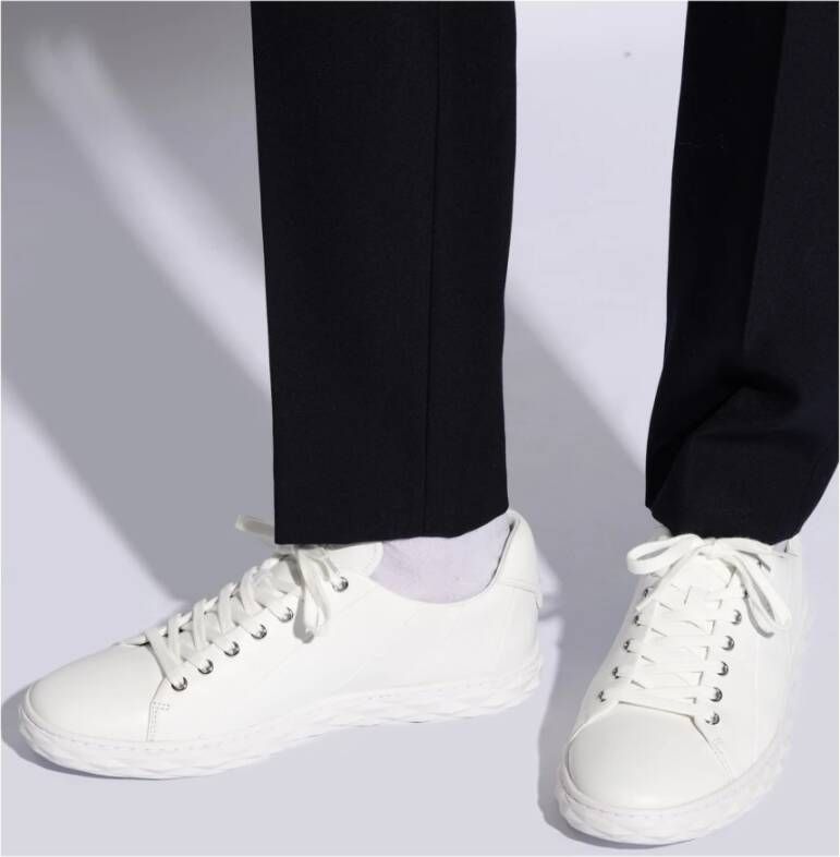 Jimmy Choo Diamant Sneakers White Heren