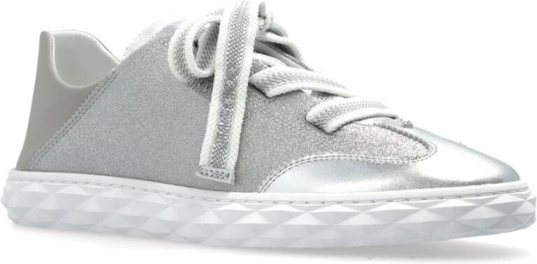 Jimmy Choo Diamantsneakers Gray Dames