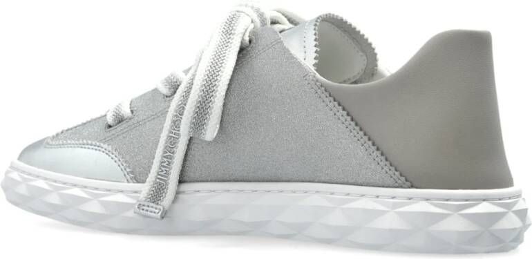 Jimmy Choo Diamantsneakers Gray Dames