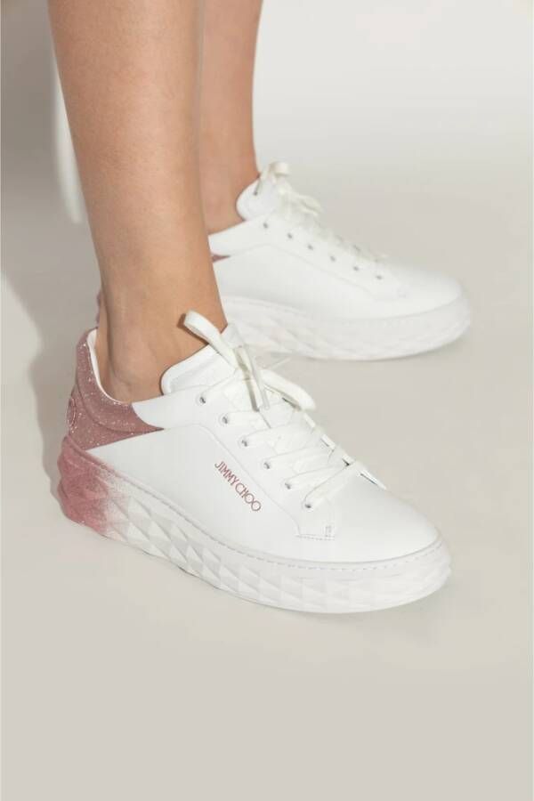 Jimmy Choo Diamantsneakers White Dames