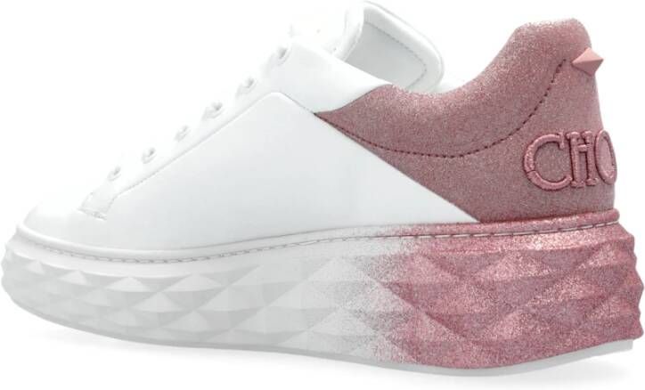 Jimmy Choo Diamantsneakers White Dames