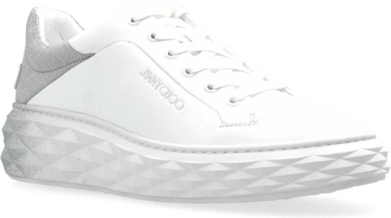 Jimmy Choo Diamantsneakers White Dames