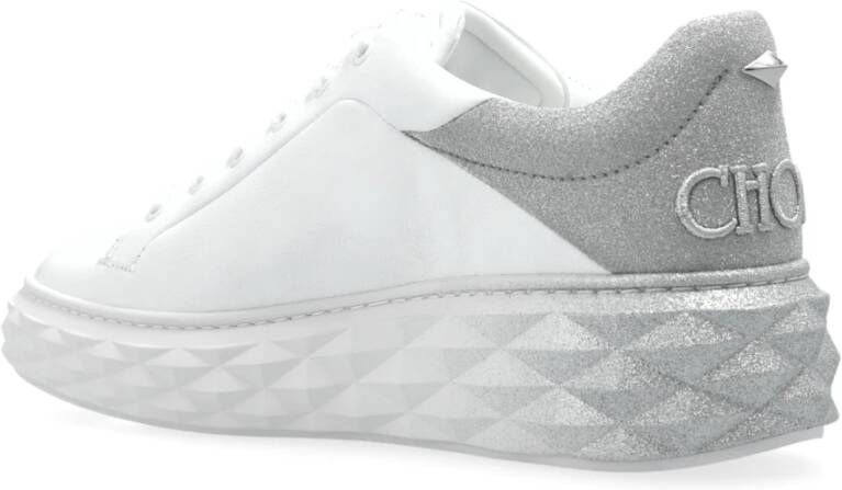 Jimmy Choo Diamantsneakers White Dames