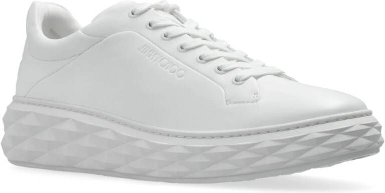 Jimmy Choo Diamantsneakers White Heren