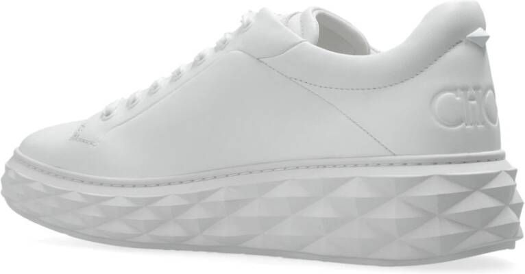 Jimmy Choo Diamantsneakers White Heren