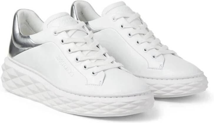 Jimmy Choo Diamond Max Sneakers in Wit White Dames