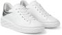 Jimmy Choo Witte Leren Flatform Sneakers met Zilveren Gelamineerd Detail White Dames - Thumbnail 8