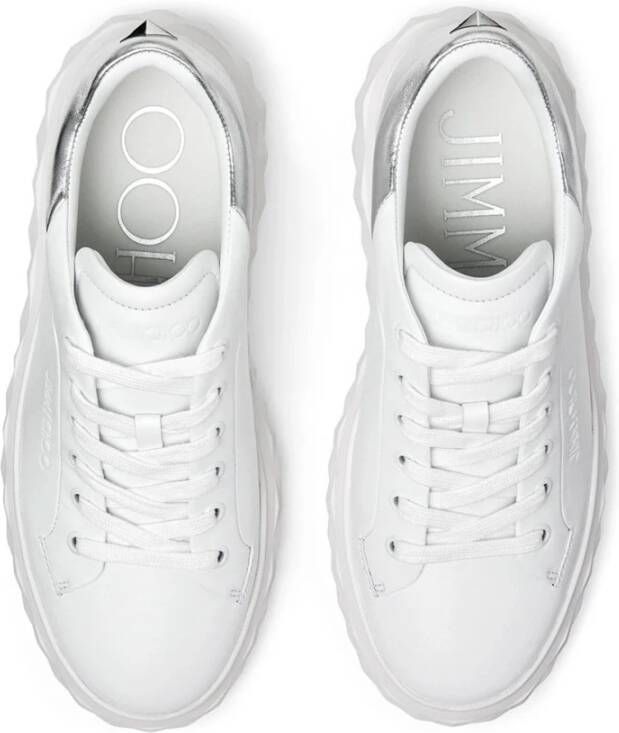 Jimmy Choo Diamond Max Sneakers in Wit White Dames