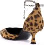 Jimmy Choo Dierenprint Kristalband Hakken Beige Dames - Thumbnail 3