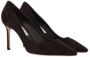 Jimmy Choo Bruine Suède Pumps Met Puntige Hak Brown Dames - Thumbnail 4