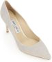 Jimmy Choo Glitter Slip-on Pumps Gray Dames - Thumbnail 4