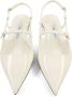 Jimmy Choo Ecru Leren Gesp Platte Schoenen Beige Dames - Thumbnail 4