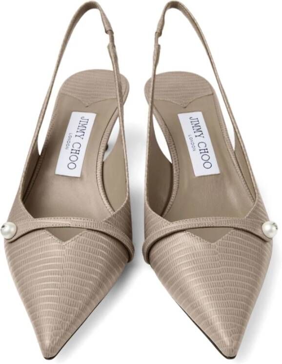 Jimmy Choo Elegante Amita pumps voor vrouwen Beige Dames