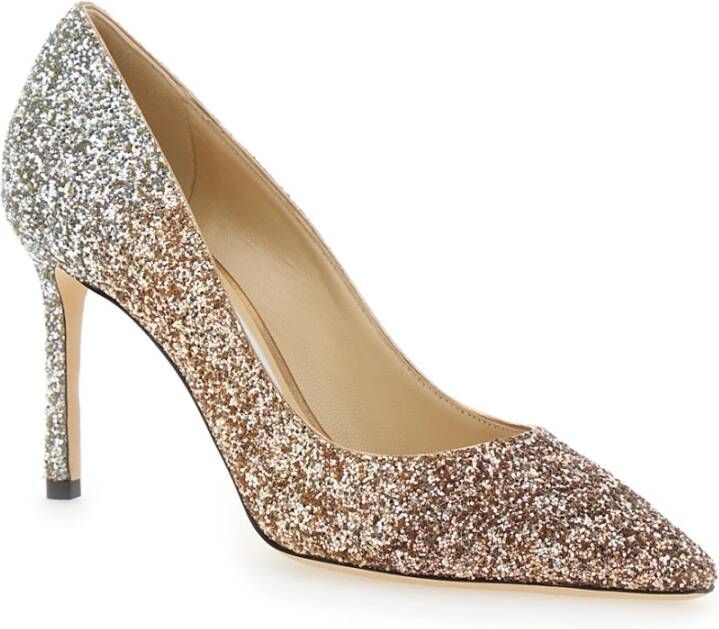 Jimmy Choo Elegante Grijze Hakken Romy 85 Multicolor Dames