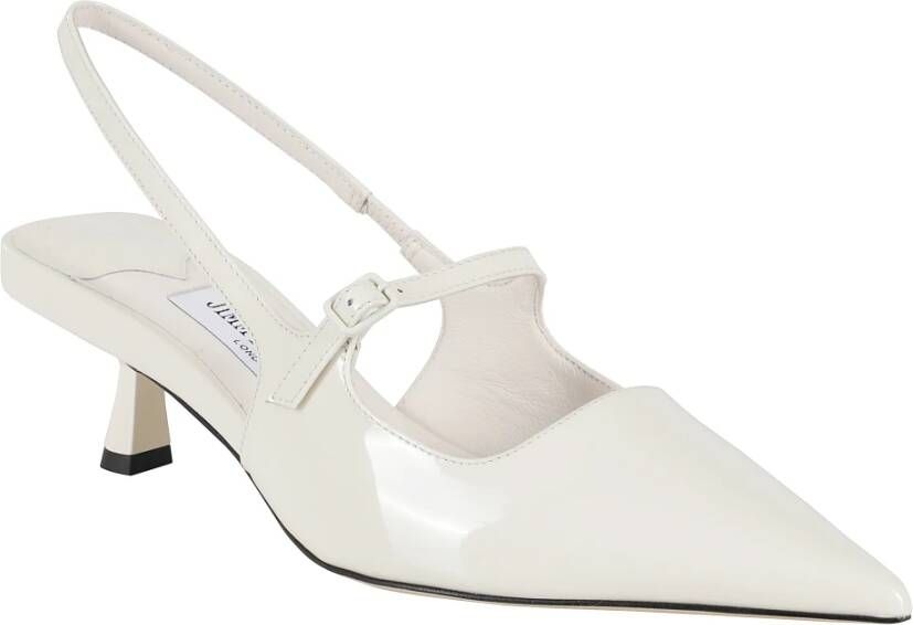 Jimmy Choo Elegante Hoge Hak Sandalen White Dames