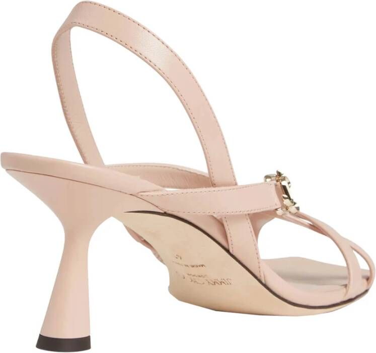 Jimmy Choo Elegante Leren Sandalen Pink Dames