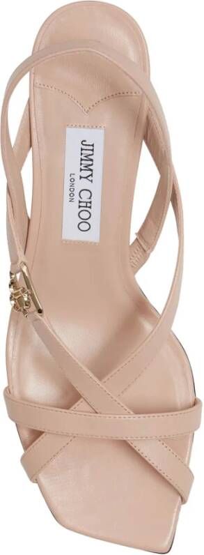 Jimmy Choo Elegante Leren Sandalen Pink Dames