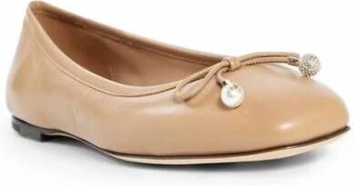 Jimmy Choo Elegante platte ballerina's in biscuit Beige Dames