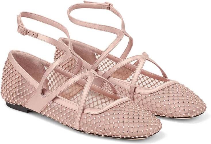 Jimmy Choo Elegante platte ballerina's in pastelkleuren Pink Dames