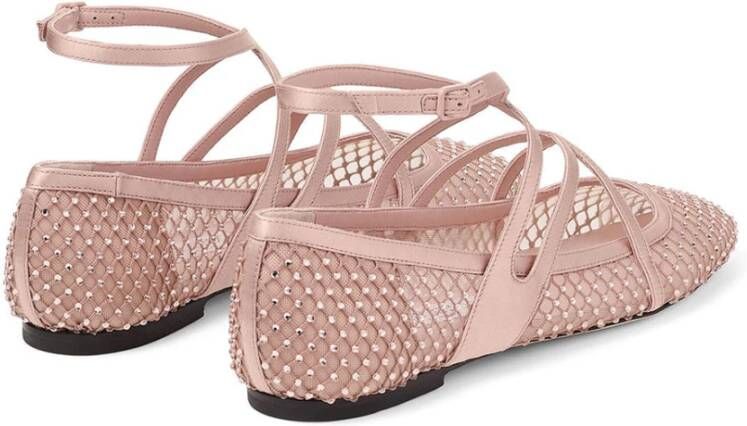 Jimmy Choo Elegante platte ballerina's in pastelkleuren Pink Dames