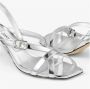 Jimmy Choo Elegante Sculpturale Leren Sandalen Gray Dames - Thumbnail 5