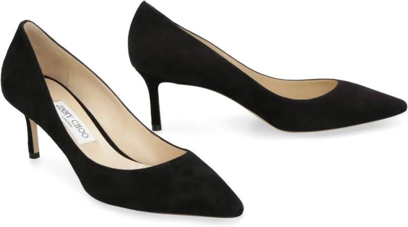 Jimmy Choo Puntige Neus Suède Stiletto Hakken Pumps Red Dames