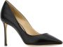 Jimmy Choo Elegante Zwarte Leren Pumps Black Dames - Thumbnail 2