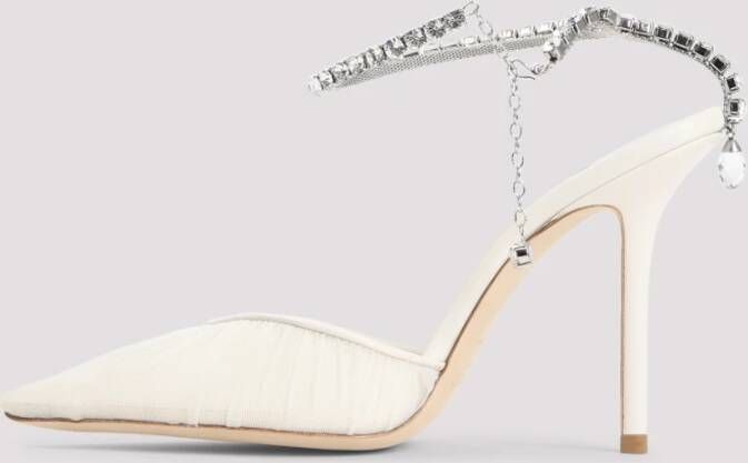 Jimmy Choo Elegante Zwarte Pumps voor Vrouwen Beige Dames