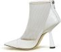 Jimmy Choo Enkellaarzen van mesh en lakleer White Dames - Thumbnail 3